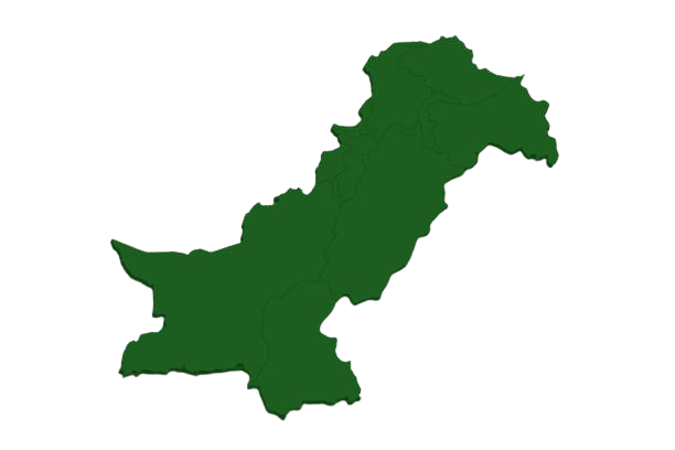 Map of Pakistan showing Army Dog Center service areas